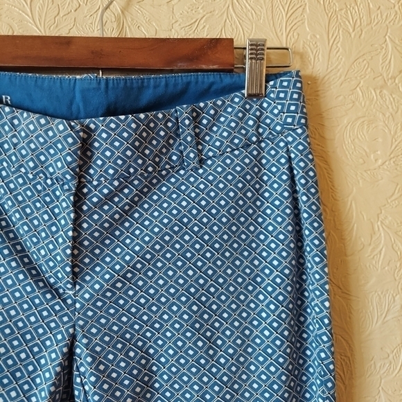 Ann Taylor Carnegie Crop Pants in Blue Diamond size 2 - Picture 6 of 9